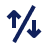 up/down arrow