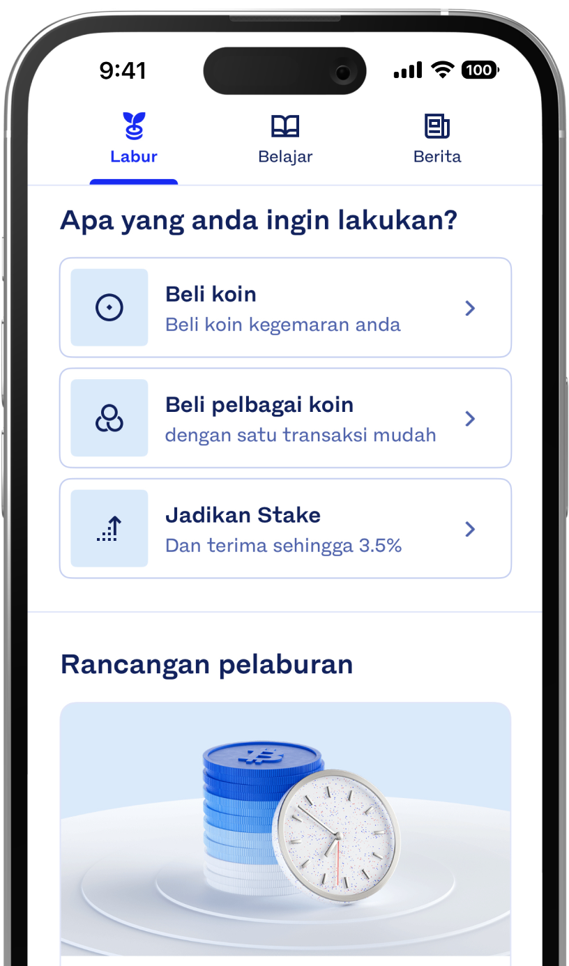 Luno Explore screen in Malaysia