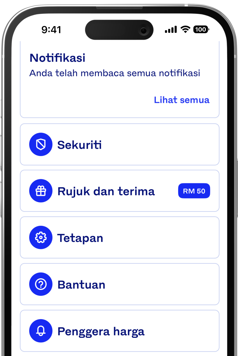 Luno Profile screen in Malaysia