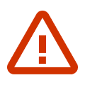 a warning sign with an exclamation mark