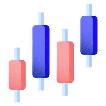 illustration of the Luno exchange candle chart